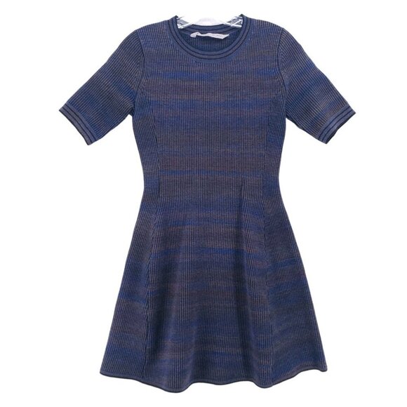 Athleta Dresses & Skirts - ATHLETA Fit & Flare Ribbed Sweater Dress Nylon Wool Blend Size XS